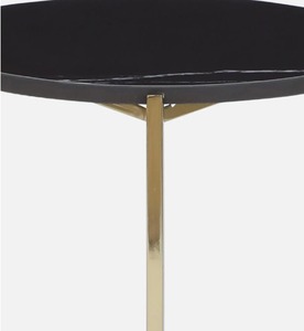 Table d'appoint décorative pour canapé, dessus en marbre noir, présentoir, table basse de luxe, top ventes, article de mobilier de maison, tables modernes, meilleur coût - Product Image 6