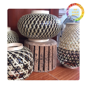 Lámpara de jaula de bambú única de Vietnam | Material ecológico | Varios tamaños y formas - Product Image 3