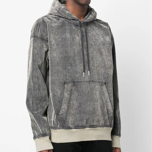 Notions de base du service OEM, Vente en gros de sweats à capuche en coton mélangé délavés à l'acide pour hommes Dernier modèle Fabriqué au Pakistan Sweats à capuche délavés à l'acide - Product Image 3