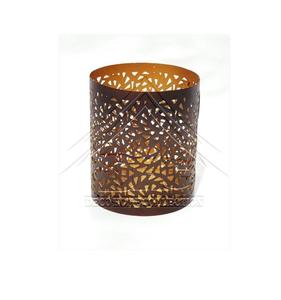 Bulk Wholesale Metal <b>Tealight</b> <b>Lantern</b> Cylinder Lattice Cut Candle Holder for Wedding Events Ramadan Decoration and Festive - Product Image 1