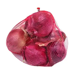 Beraberlik dize ile polipropilen ağ torba soğan çantası patates çantası, soğan ambalaj çantası/örgü soğan çantası/patates çantası soğan çantası/