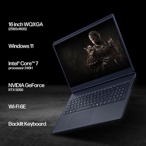 Ordinateur portable de jeu Alienware 16 Aurora AC16250, best-seller, Intel Core i7 240H, NVIDIA GeForce RTX 5050, écran 16 pouces WQXGA 120 Hz - Product Image 3