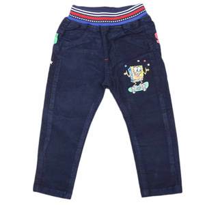 Pantalon en velours côtelé pour garçons - Bleu marine - Product Image 1