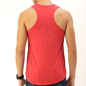 Venta al por mayor de secado rápido transpirable Tank Top para los hombres de punto deportivo sin mangas ropa de entrenamiento - Product Image 4