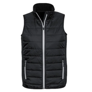 Gilet zippé imprimé personnalisé, style streetwear, séchage rapide, respirant, en toile d'hiver, tendance usine, motif bomber - Product Image 1