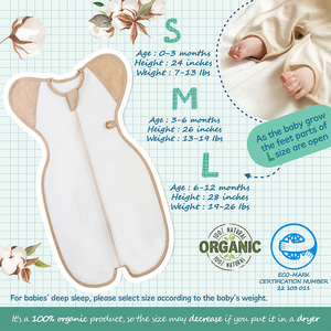 [Ccoccozam] Organic swaddle Air Mesh Aqua Shell () Diseñado para la máxima comodidad y seguridad Baby swaddle - Product Image 5