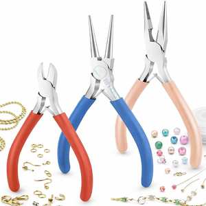 Kit de pinces pour la fabrication de bijoux de qualité supérieure, 3 pièces, pour les artisans professionnels - Product Image 3