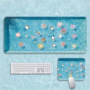 Cute Little Animals Swimming Cartoon <b>Mouse</b> Pad Summer Pool-Themed <b>Mouse</b> Pad - Product Image 3