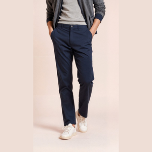 Pantalons chino décontractés pour hommes de qualité supérieure, taille plus, coupe régulière, motif droit, tissu en coton lourd et élasthanne, exporté - Product Image 2