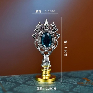 ชุดประทับตราพรีเมียม พร้อมตราประทับขี้ผึ้ง กล่องตราประทับ ชุดปิดผนึกจดหมาย พร้อมลูกปัด ตะเกียบเทียน ด้ามไม้ สำหรับงานฝีมือ กล่องของขวัญสุดหรู - Product Image 6