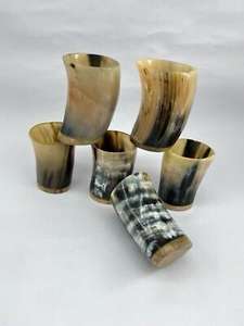 El proveedor indio ofrece tazas de cristal de cuerno impermeables hechas a mano ecológicas, vasos de chupito de tamaño personalizado, comedor de lujo con textura Natural - Product Image 4