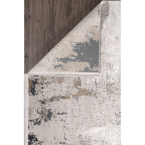 Tapis moderne beige Netline Home Depot MD007 80x150 cm en fibres synthétiques durables, anti-peluches, facile à nettoyer pour chambre et bureau - Product Image 1