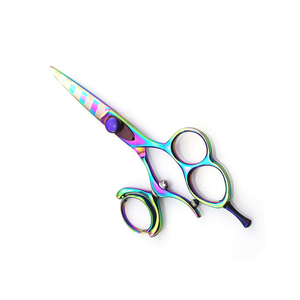 Ciseaux de coiffeur enduits de couleur arc-en-ciel pour ciseaux de Salon de beauté à lame tranchante pour la beauté - Product Image 1