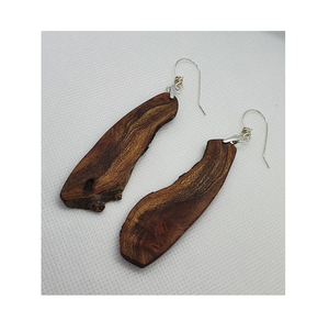 ต่างหูไม้ทำด้วยมือทำจากไม้ธรรมชาติต่างหูยาวจำนวนมากใช้เป็นของขวัญวันเกิดทรงกลมตามงบประมาณของคุณ - Product Image 5