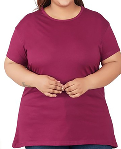 Camiseta de Algodón con Encaje Casual de Talla Grande para Mujer, Manga Corta, Ecológica, Servicios OEM, Producción al por Mayor, Jersey - Product Image 6