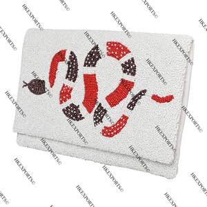 Handmade <b>Snake</b> Theme Beaded Clutch Multicolor Seed Beads Fashion Evening <b>Bag</b> for Women - Product Image 1