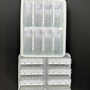 Fourniture de plateaux jetables PP/PET blanc laiteux luxueux qualité garantie - Product Image 1