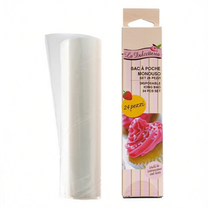 Sacs à pâtisserie jetables (30 cm) pour décoration de gâteaux, 24 pièces, LA DOLCETTERIA Transparent 5210 - Product Image 3