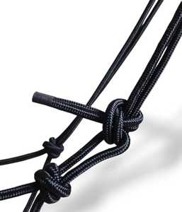 สายจูงม้าแบบปรับได้ ทำจากหนังพรีเมียมและเชือกไนลอน สีดำ ขนาด S-XXL - Product Image 2