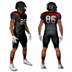 เสื้อเจอร์ซีย์อเมริกันฟุตบอลแบบแห้งเร็วเสื้อกีฬาสำหรับทีมดีไซน์ป้องกัน XL แบบเย็บเสริมประสิทธิภาพสูงแห้งเร็วทนทาน - Product Image 1