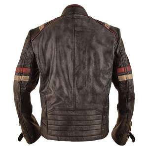Blouson en cuir de moto unisexe homologué CE 2025, coupe-vent, service personnalisé OEM, protection tout temps pour la conduite - Product Image 2