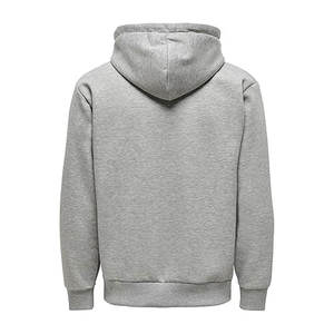 Sweat à capuche pour hommes OEM 100% coton manches régulières imprimé sur mesure de qualité supérieure pull à poches kangourou couleur unie marque privée sweat à capuche - Product Image 4