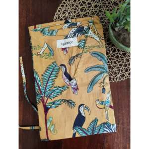 Caftán Jungle Joy para Mujer, Color Mostaza, Elegante Diseño Floral Personalizado, Talla Única para el Trabajo, Fiestas y Eventos Diarios - Product Image 3