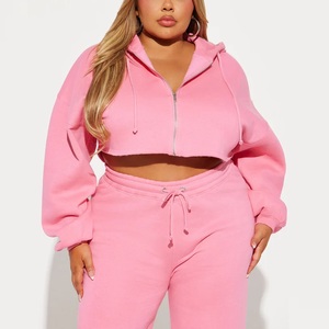 Nueva Llegada al por Mayor, Sudadera con Capucha de Manga Larga Deportiva de Moda Ecológica de Talla Grande para Invierno, Pantalones Acampanados de Color Sólido Casuales - Product Image 4