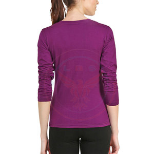 Camisetas de Manga Larga para Mujer, Casuales, 100% Algodón, Tejido de Felpa Ecológico, Cómodas para Usar en la Calle, Venta Directa de Fábrica - Product Image 5