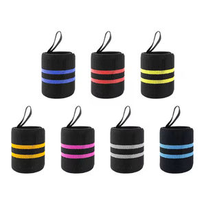 Poignets d'haltérophilie de sécurité-Fermeture à crochet en polyester et coton Soutien solide pour levage lourd Misha Sports & Fitness - Product Image 5