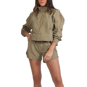 Conjunto de Chaqueta Cortavientos y Pantalones Cortos Personalizables para Mujer, con Cierre Frontal, Estilo Urbano para Invierno, Combinación de Chaqueta y Pantalones Cortos 2026 - Product Image 2