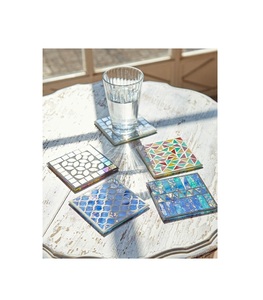 Table Were Use Glass Mosaic Coaster Produit fait à la main de haute qualité pour la maison Table Decor Mosaic Coaster High Finishing - Product Image 5