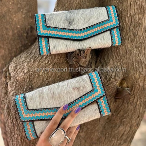 Billeteras RFID grandes de lujo de piel mecanizada a mano nuevas al por mayor para mujer, carteras largas de piel de vaca con ranuras para tarjetas de crédito, Cartera de mano para teléfono - Product Image 4