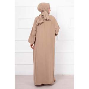 ฮิญาบผ้าคลุมไหล่ชุดสวดมนต์สีเบจ - Product Image 4