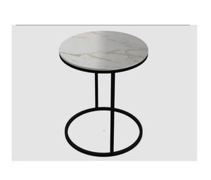 Mesa Auxiliar Moderna Minimalista Personalizada con Tapa de Mármol, Mesa de Centro Cuadrada o Redonda de Lujo para Muebles de Hogar, para Sala de Estar - Product Image 3