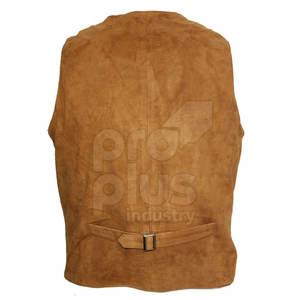 Gilet en cuir décontracté pour homme, prix d'usine, haute qualité, design personnalisé, respirant, écologique, vêtement d'extérieur d'hiver, 100% polyester - Product Image 4