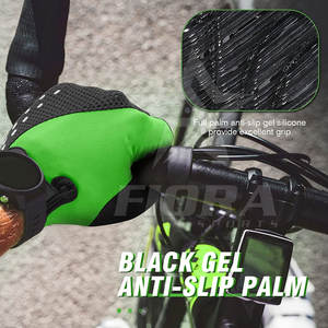 Guantes de Ciclismo de Cuero de Alta Calidad para Hombre, de Secado Rápido y Ecológicos, con Logotipo y Color Personalizados para Marca Privada - Product Image 3