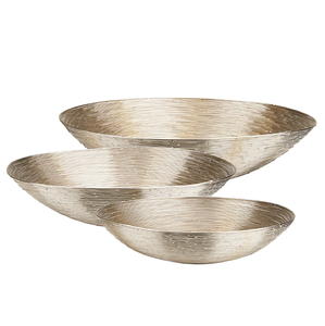 Nickel-plated Aluminum Disposable Serving <b>Bowl</b> with Classic Elegance for Fruits Salads or <b>Curries</b> in Bulk - Product Image 4