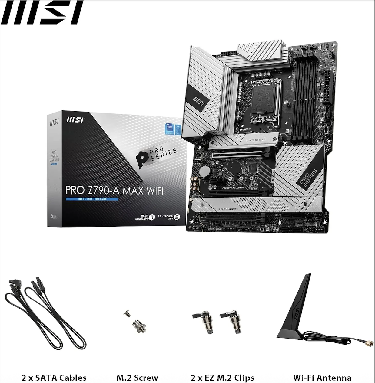 MSI PRO Z790-A MAX Wifi Desktop Motherboard - 256GB DDR5