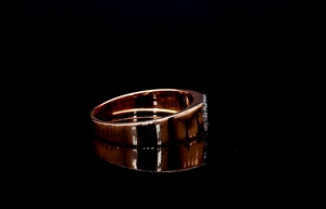 Aniva para Igi Certified VVS Natural Diamond 14K Gold Custom Rose Gold Anillo de compromiso para hombre 4gm Estilo de corte brillante - Product Image 3