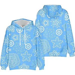 Oem Custom Digital Sublimation Tie Dye Hoodie 3d Print Pullover All Over Printing Polyester Heavyweight Clothes