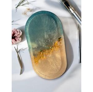 Bandeja de Resina, Elegante Pieza Decorativa para Sala de Estar, Bandeja para Servir Pasteles, Jugos y Alimentos, para Uso en el Hogar y Hoteles - Product Image 4