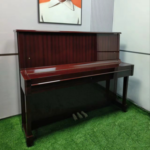 เปียโนยามาฮ่า W108BS สีแดง รุ่นญี่ปุ่น สีมะฮอกกานี เปียโนมือสอง ระบบกลไกที่ราบรื่นและดีไซน์คลาสสิก - Product Image 2