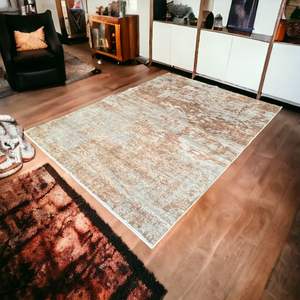 Alfombra de área de estilo Kilim persa de 78x104 pulgadas, alfombra gruesa lavable de 3/4 para el hogar, sala de estar, patrón de pasillo rectangular - Product Image 3