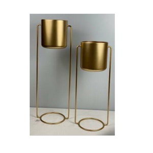 Factory Price Galvanized Garden <b>Planters</b> Metal Garden <b>Herb</b> Pots latest design Flower Pot For Home Decoration - Product Image 1