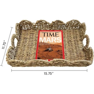 Cesta decorativa de algas marinas para el hogar para mesa de centro de ratán u otros muebles para el hogar - Product Image 4