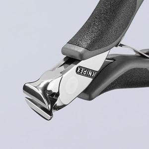 Pince coupante oblique Knipex Electronics avec poignées polies miroir et poignées multi-composants, pince ESD - Product Image 1