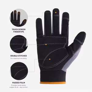Guantes mecánicos transpirables ligeros Pantalla táctil antideslizante Características antivibración para la seguridad diaria Trabajo de construcción al aire libre Esquí - Product Image 3