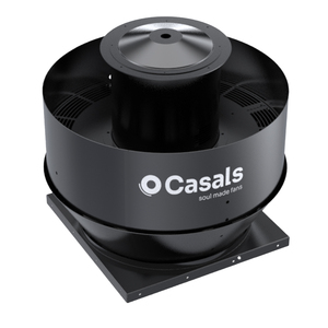 Ventilatore per tetto a scarica verticale CTH4 560 T6 0,75kW, telaio in acciaio con finitura in poliestere, girante autopulente, motore IP55 classe F - Product Image 1