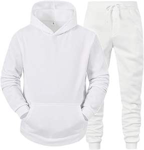 Vente en gros de bas de jogging 100% coton 2 pièces grande taille veste d'entraînement à manches longues tenue de sport d'hiver parfaite pour les adultes - Product Image 6
